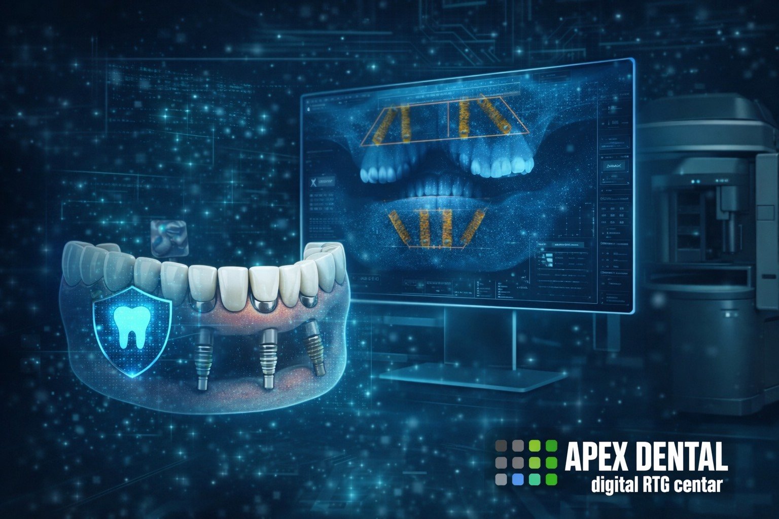 3D CBCT planiranje zubnih implantata i kirurška šablona